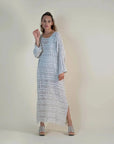 La Bottega di Brunella Linen Dress VESTITO GALASSIA - Rete Galaxy Mesh LUXAMORE