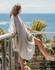 La Bottega di Brunella Linen Dress Vestito Fausta Garzata - Natural - LUXAMORE -Dress-