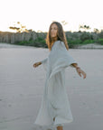 La Bottega di Brunella Linen Dress Vestito Fausta Garzata - Natural - LUXAMORE -Dress-