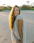 La Bottega di Brunella Linen Dress Vestito Fausta Garzata - Natural - LUXAMORE -Dress-