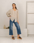 La Bottega di Brunella Top Camicia Zolla - Garzata Nero - LUXAMORE -Tops-La Bottega di Brunella Camicia Zolla – Nero handcrafted linen tops made in Italy. Ethically woven with natural fibers. Explore La Bottega di Brunella’s linen tops.