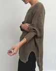 La Bottega di Brunella Top Maglia Bonta - Campagna Fossil - LUXAMORE -Tops-La Bottega di Brunella Maglia Bontà – Fossil handcrafted linen tops made in Italy. Ethically woven with natural fibers. Explore La Bottega di Brunella’s linen tops.