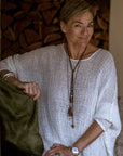 La Bottega di Brunella Top Maglia Bonta - Campagna Latte - LUXAMORE -Tops-La Bottega di Brunella Maglia Bontà – latte handcrafted linen tops made in Italy. Ethically woven with natural fibers. Explore La Bottega di Brunella’s linen tops.