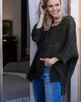 La Bottega di Brunella Top Maglia Bonta - Campagna Nero - LUXAMORE -Tops-La Bottega di Brunella Maglia Bontà – Nero handcrafted linen tops made in Italy. Ethically woven with natural fibers. Explore La Bottega di Brunella’s linen tops.