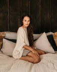 La Bottega di Brunella Top Maglia Corsara - Campagna latte - LUXAMORE -Tops-La Bottega di Brunella Maglia Corsara Latte – handcrafted linen tops made in Italy. Ethically woven with natural fibers. Explore La Bottega di Brunella’s linen tops today.
