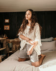 La Bottega di Brunella Top Maglia Corsara - Campagna latte - LUXAMORE -Tops-La Bottega di Brunella Maglia Corsara Latte – handcrafted linen tops made in Italy. Ethically woven with natural fibers. Explore La Bottega di Brunella’s linen tops today.