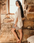 La Bottega di Brunella Top Maglia Corsara - Campagna latte - LUXAMORE -Tops-La Bottega di Brunella Maglia Corsara Latte – handcrafted linen tops made in Italy. Ethically woven with natural fibers. Explore La Bottega di Brunella’s linen tops today.