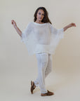 La Bottega di Brunella Top Maglia Corsara - Campagna latte - LUXAMORE -Tops-La Bottega di Brunella Maglia Corsara Latte – handcrafted linen tops made in Italy. Ethically woven with natural fibers. Explore La Bottega di Brunella’s linen tops today.