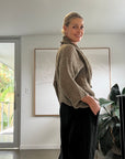 La Bottega di Brunella Top Maglia Delusa - Campagna Fossil - LUXAMORE -Tops-La Bottega di Brunella Maglia Delusa - Campagna linen top garments, designed and handcrafted in Italy. Shop La Bottega di Brunella Linen at Luxamore.