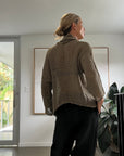 La Bottega di Brunella Top Maglia Delusa - Campagna Fossil - LUXAMORE -Tops-La Bottega di Brunella Maglia Delusa - Campagna linen top garments, designed and handcrafted in Italy. Shop La Bottega di Brunella Linen at Luxamore.