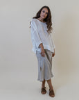 La Bottega di Brunella Top Maglia Europa - Campagna Latte - LUXAMORE -Tops-La Bottega di Brunella Maglia Europa - Campagna linen top garments, designed and handcrafted in Italy. Shop La Bottega di Brunella Linen at Luxamore.