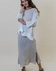 La Bottega di Brunella Top Maglia Europa - Campagna Latte - LUXAMORE -Tops-La Bottega di Brunella Maglia Europa - Campagna linen top garments, designed and handcrafted in Italy. Shop La Bottega di Brunella Linen at Luxamore.