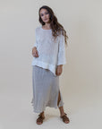 La Bottega di Brunella Top Maglia Europa - Campagna Latte - LUXAMORE -Tops-La Bottega di Brunella Maglia Europa - Campagna linen top garments, designed and handcrafted in Italy. Shop La Bottega di Brunella Linen at Luxamore.