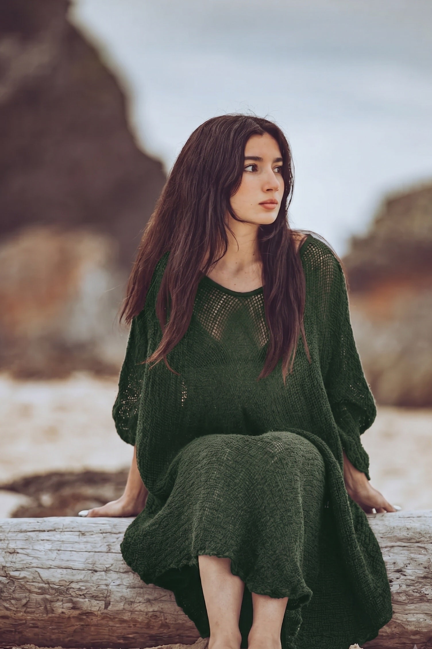 La Bottega di Brunella Linen Dress Vestito Fausta Campagna