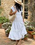 Bypias Liliana Linen Dress - White sustainable LUXAMORE