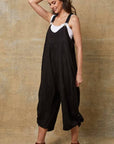 Linen Jumpsuit Made in Italy Tobacco