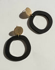 Mingled Charlie Black and Gold Dangle Earrings - LUXAMORE -Earings-Mingled Charlie Black and Gold Dangle Earrings The Charlie Black and Gold Dangle earrings are a modern statement earring in lightweight hypoallergenic.