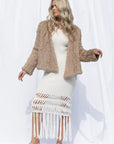 Mode & Affaire Cascade Fur Jacket In Ink - LUXAMORE -JACKET-Mode & Affaire Cascade Fur Jacket The Mode & Affaire Cascade Rabbit Fur Jacket is a sustainable and ethically crafted winter staple Shop Mode & Affaire Fur