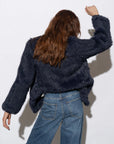 Mode & Affaire Cascade Fur Jacket In Ink - LUXAMORE -JACKET-Mode & Affaire Cascade Fur Jacket The Mode & Affaire Cascade Rabbit Fur Jacket is a sustainable and ethically crafted winter staple Shop Mode & Affaire Fur
