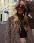 Mode & Affaire Cascade Fur Jacket - Portobello - LUXAMORE -jacket-Discover the Mode & Affaire Cascade Rabbit Fur Jacket — lightweight, ultra-soft, and ethically sourced. Perfect for AU women seeking timeless winter warmth with conscious style.