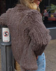 Mode & Affaire Cascade Fur Jacket - Portobello - LUXAMORE -jacket-Discover the Mode & Affaire Cascade Rabbit Fur Jacket — lightweight, ultra-soft, and ethically sourced. Perfect for AU women seeking timeless winter warmth with conscious style.