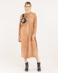 Sanctamuerte Long Shirt Dress Starfish Orange LUXAMORE