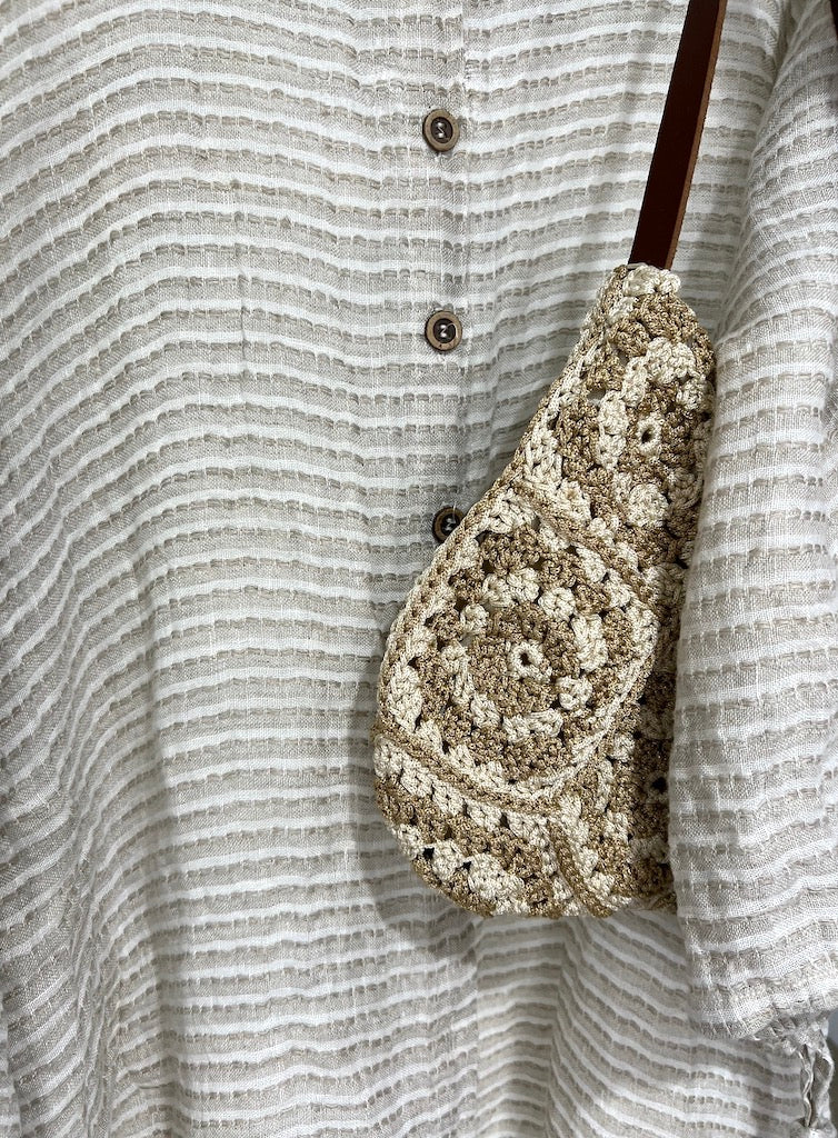 CDC Crochet Bag - Gold