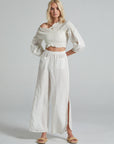 Estilo Emporio Gidget Top - LUXAMORE -Tops-The Gidget Top and it's distinctive blouson sleeves: Woven from premium linen this elasticised top can be worn on or off the shoulder. Shop the Gidget Top, back-by-popular-demand. Our favourite top for this summer! It’s versatile and easy to wear. Made in Italy 100% Italian linen