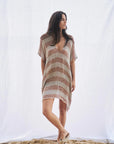 Estilo Emporio Cuadra Top + Dress Pescatore Sky Blue Chocolate
