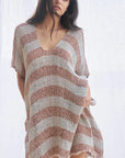 Estilo Emporio Cuadra Top + Dress Pescatore Sky Blue Chocolate