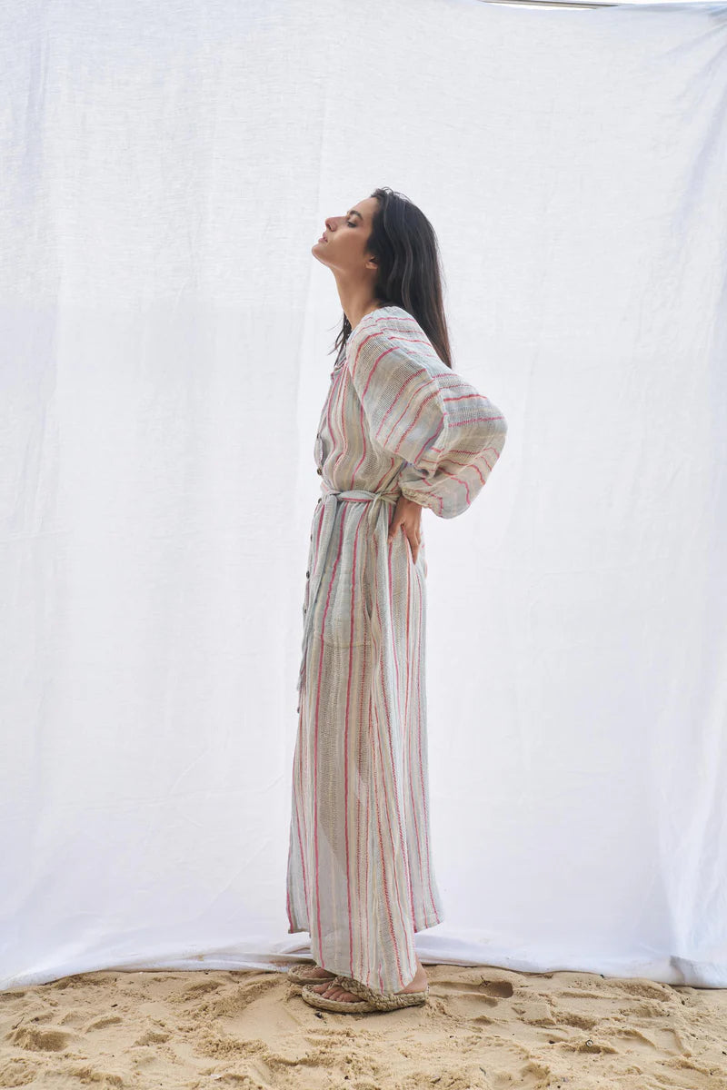 Estilo Emporio El Manto Stripe Dress + Duster