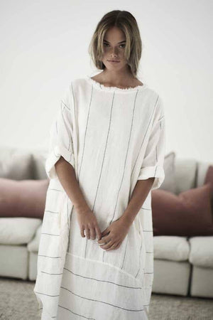 Eadie Lifestyle Carter Malle Linen Dress OSFA