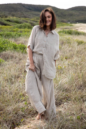 Eadie Lifestyle Arana Linen Pant