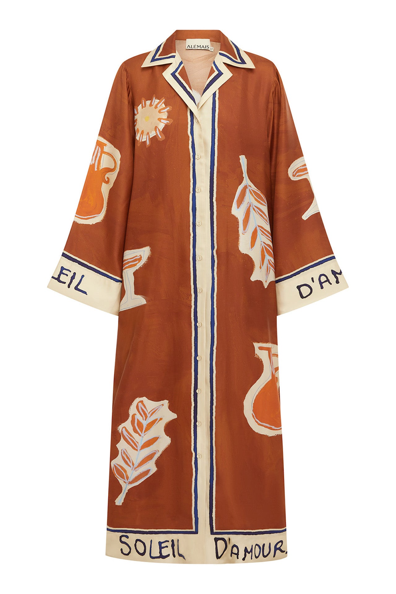 Alemais Soleil D&#39;amour Silk Shirtdress
