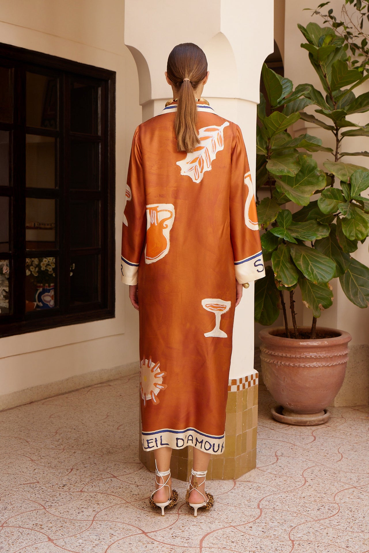 Alemais Soleil D&#39;amour Silk Shirtdress