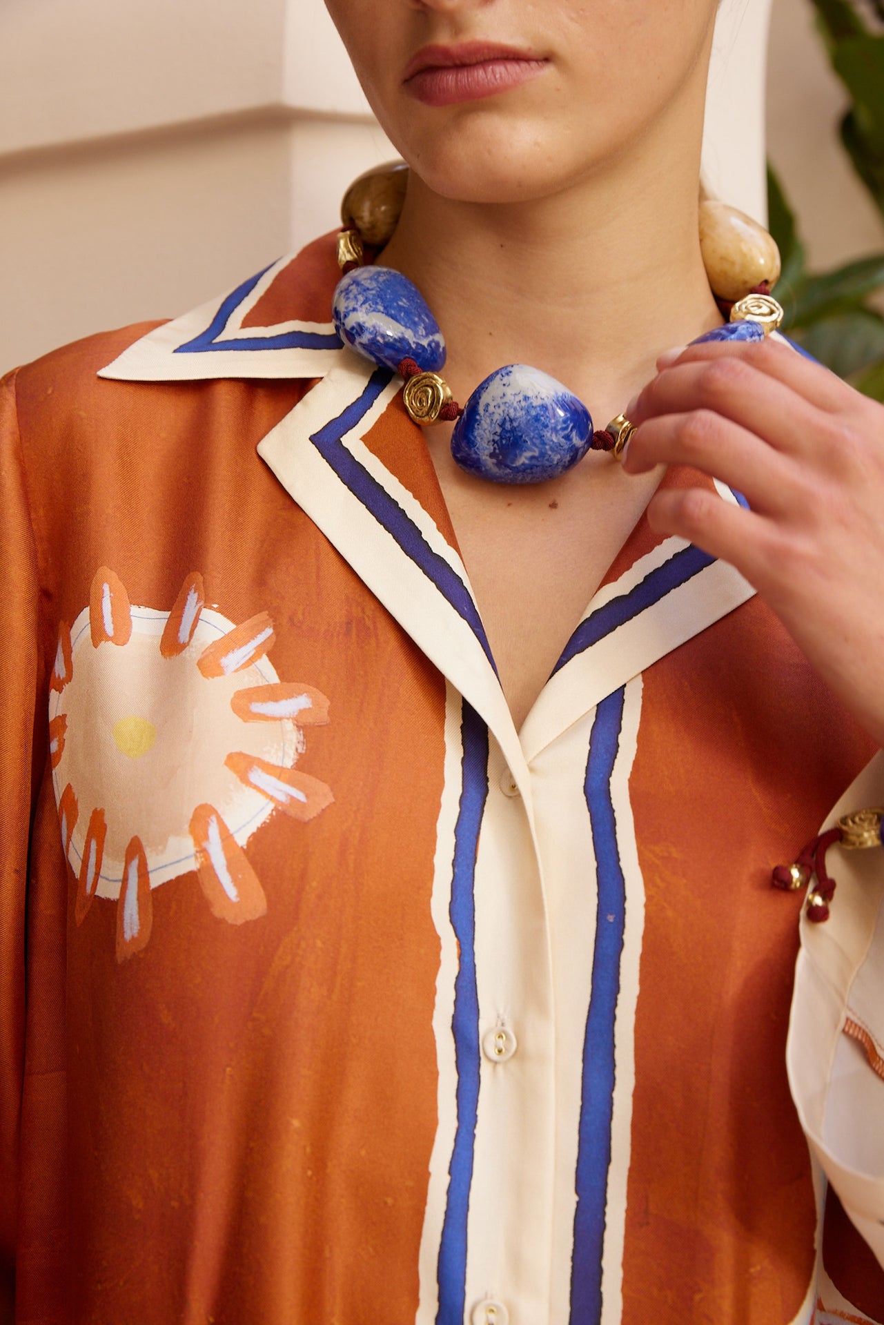 Alemais Soleil D&#39;amour Silk Shirtdress