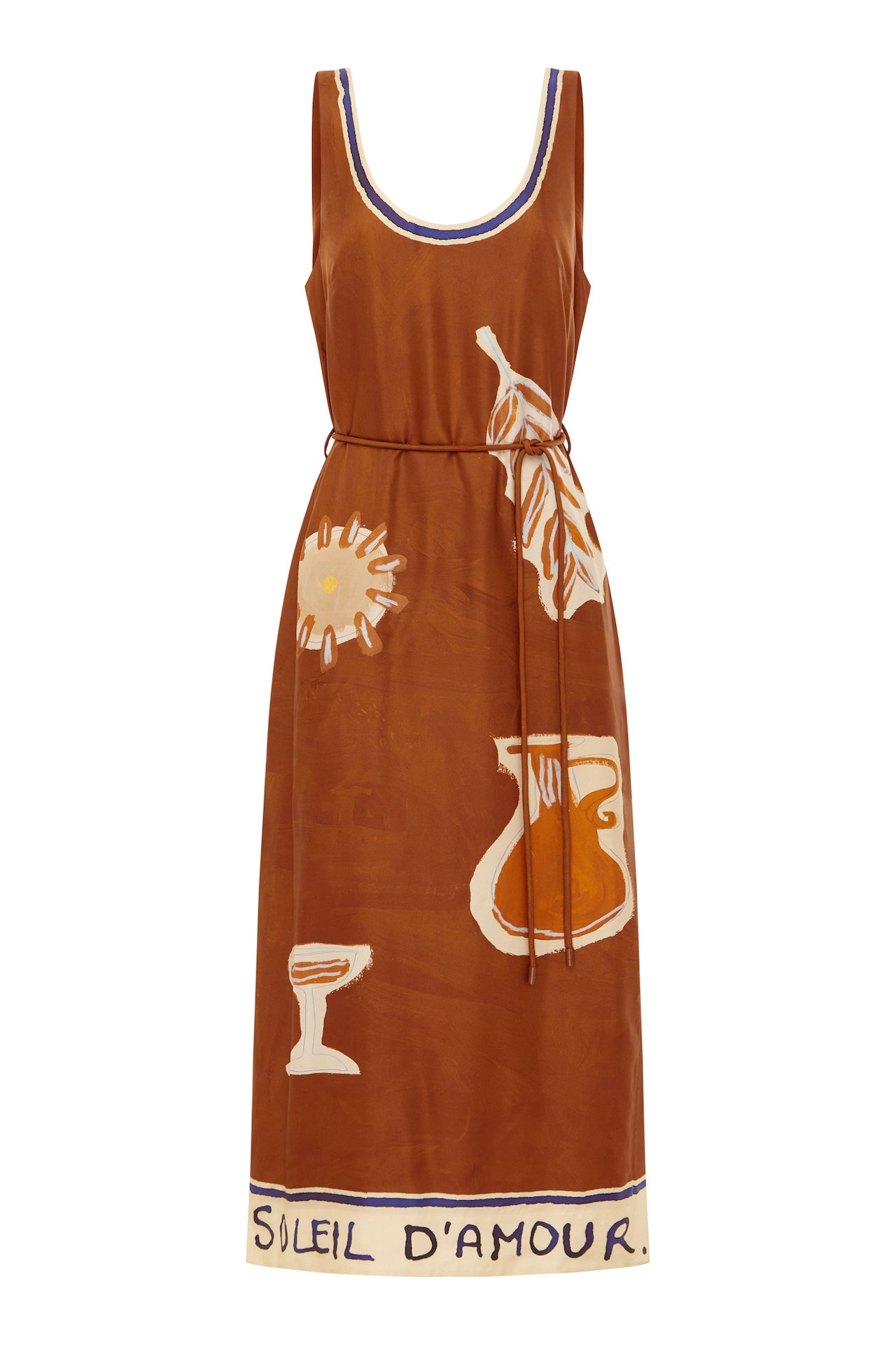 Alemais Soleil D&#39;amour Silk Midi Dress