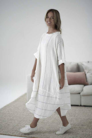 Eadie Lifestyle Carter Malle Linen Dress OSFA