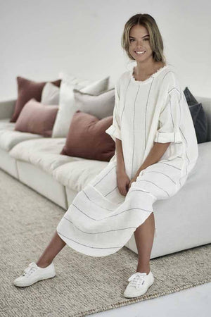 Eadie Lifestyle Carter Malle Linen Dress OSFA