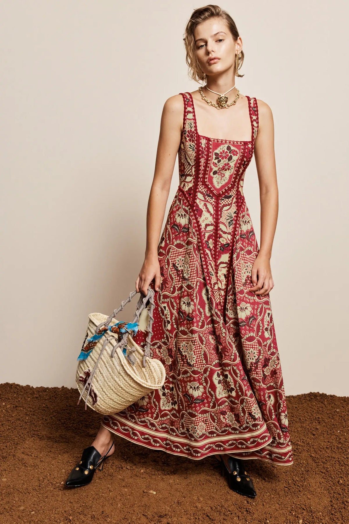 ALÉMAIS Kenny Midi Dress Reduced impact LUXAMORE