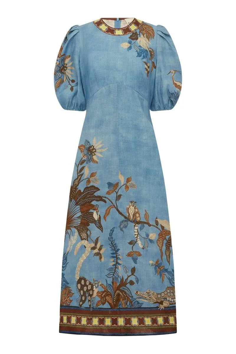 ALÉMAIS Georgie Midi Dress LUXAMORE  