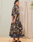 ALÉMAIS Jasper Shirtdress in Chocolate fluid summer shirt dress styling. LUXAMORE