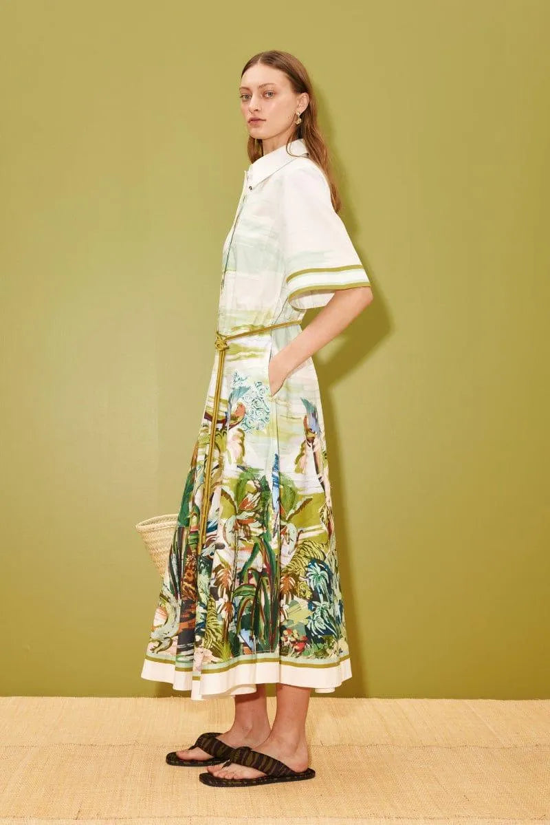 ALÉMAIS Jungle Boogie Shirtdress LUXAMORE  