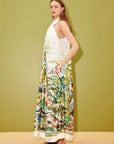 ALEMAIS Jungle Boogie Silk Halter Dress LUXAMORE  