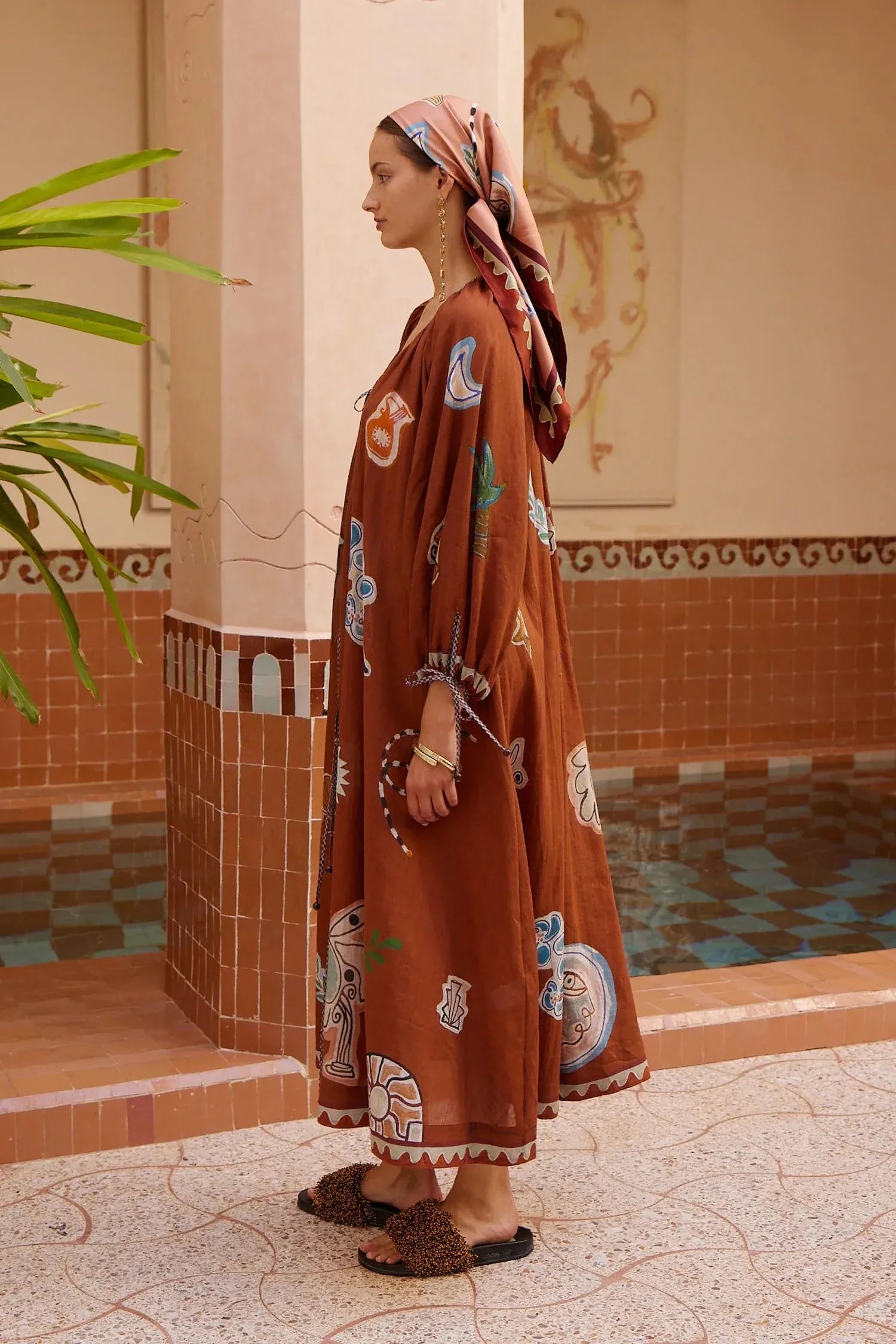 ALÉMAIS Laurence Tie Front Shirtdress LUXAMORE  