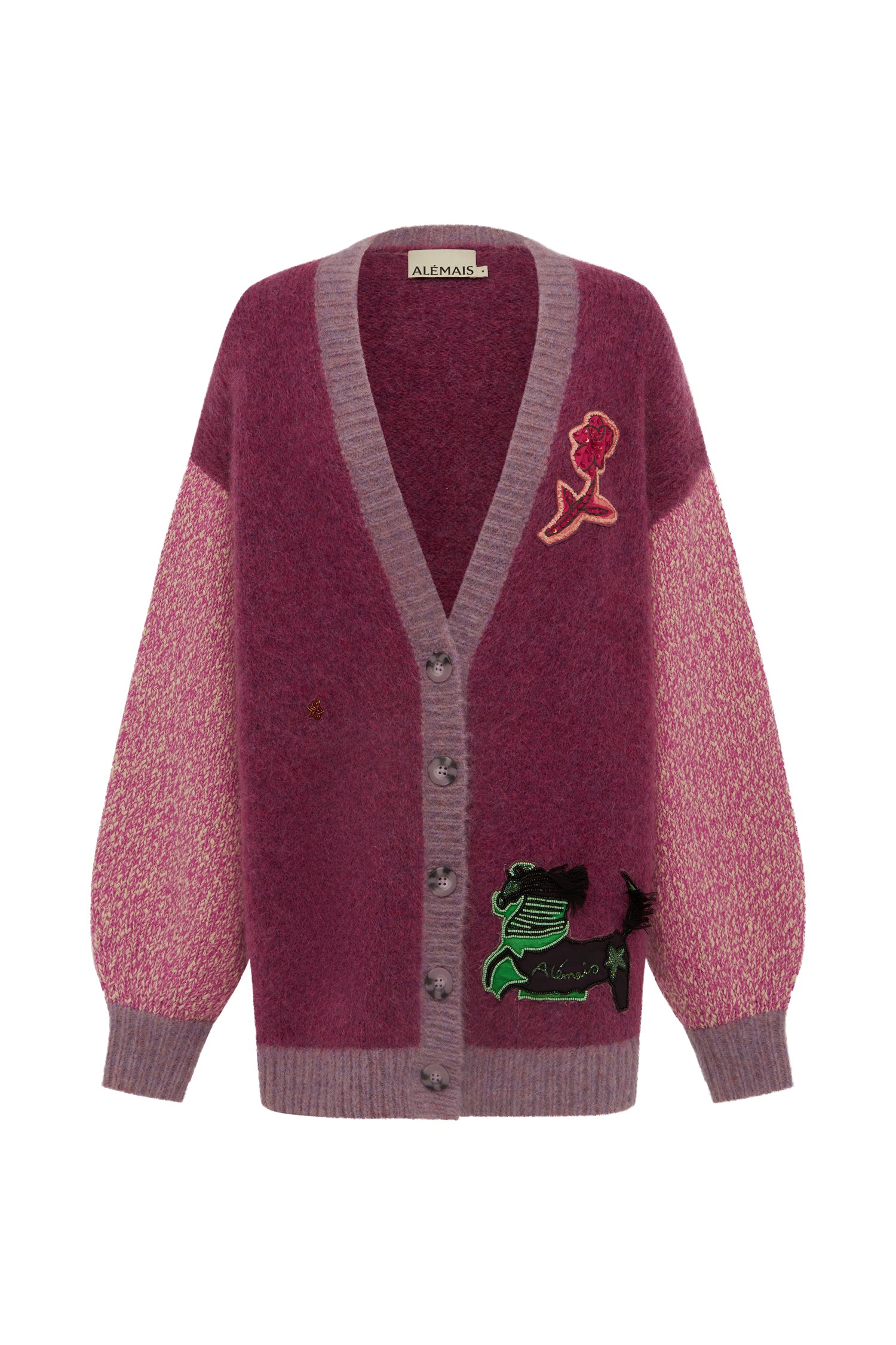 ALEMAIS MLAK Cardigan sustainably made artist collab MLAK prefall 26 LUXAMORE  