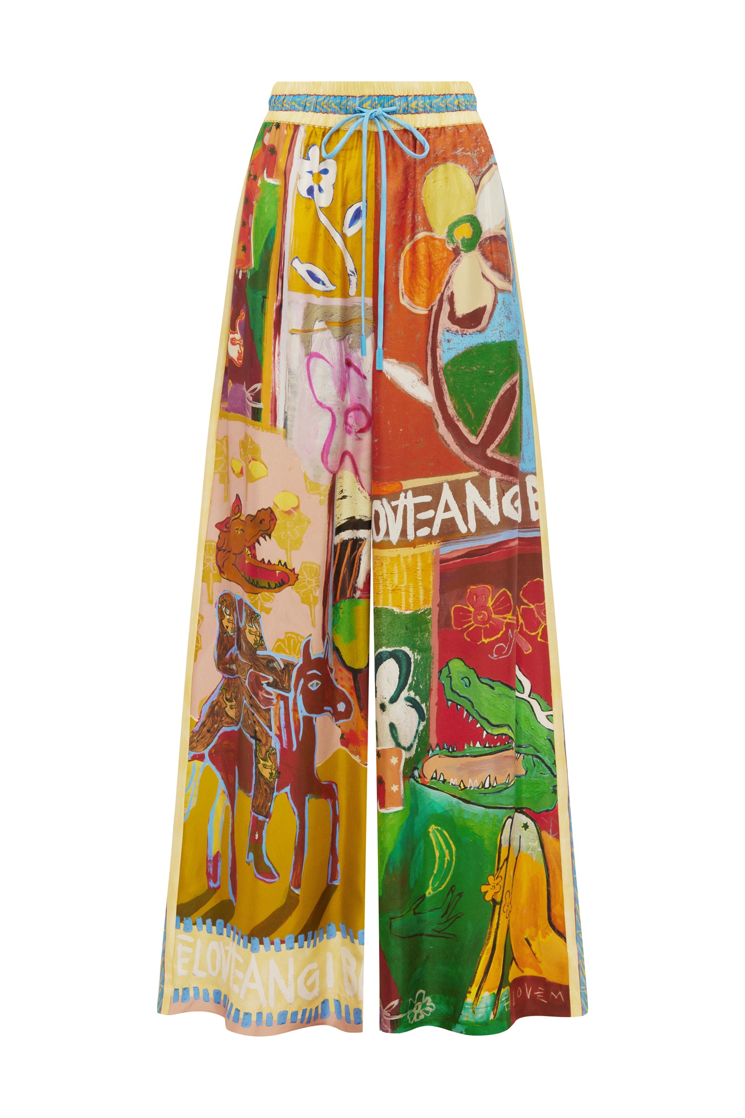 ALEMAIS MLAK Silk Pant sustainably made artist collab MLAK prefall 26 LUXAMORE  