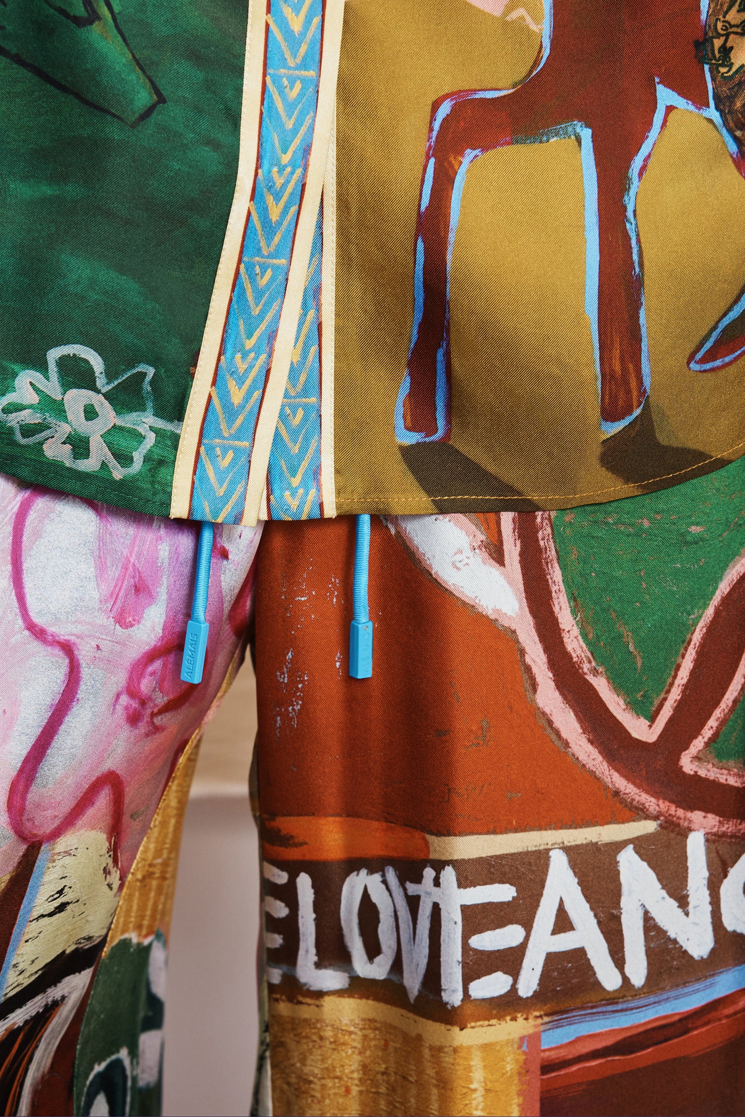ALEMAIS MLAK Silk Pant sustainably made artist collab MLAK prefall 26 LUXAMORE  