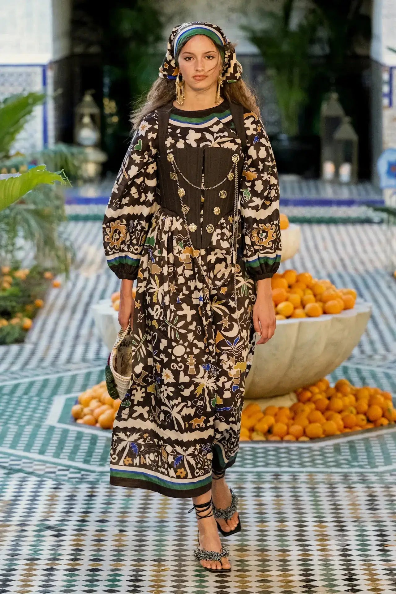 ALEMAIS Maroc Midi Dress LUXAMORE  