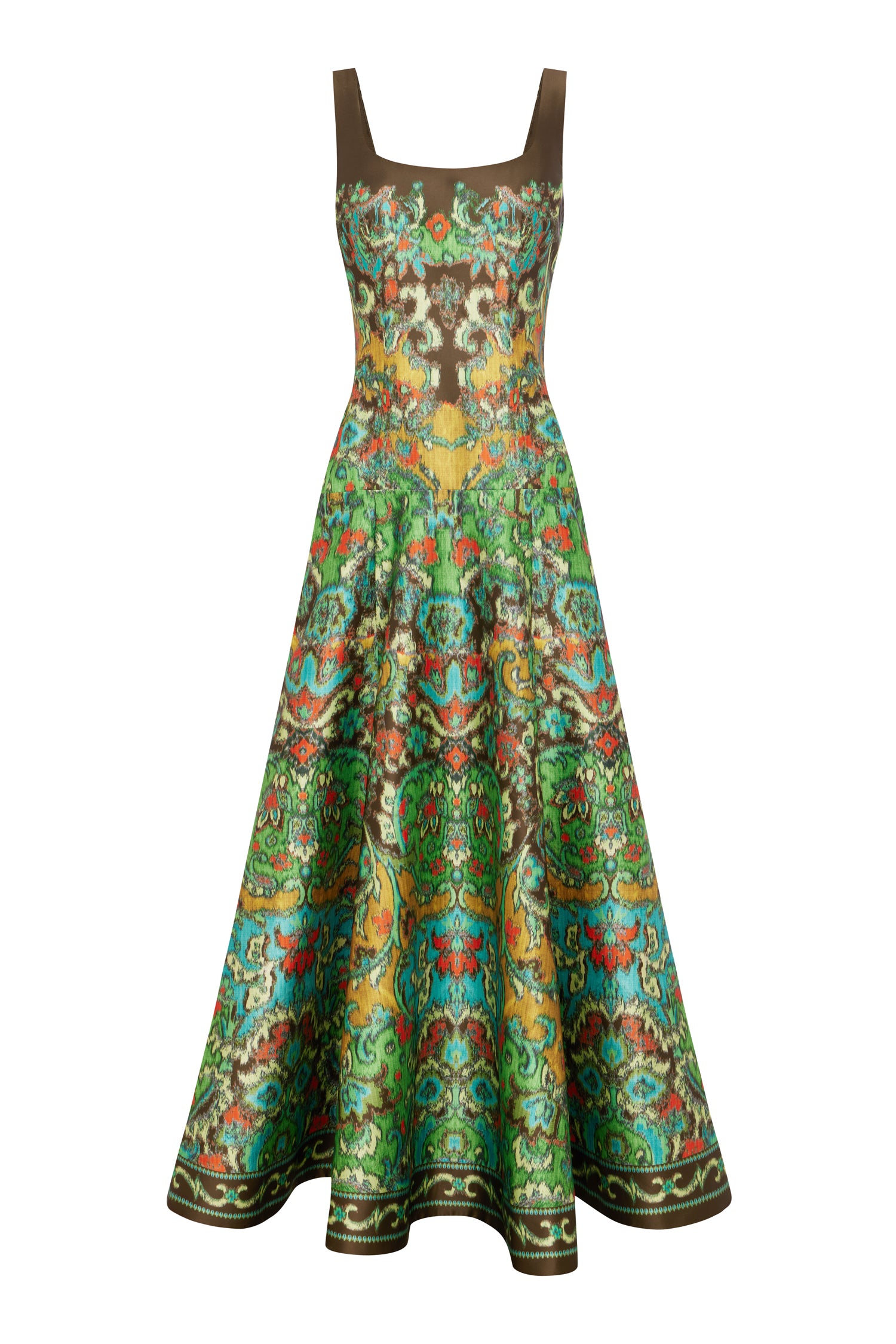 ALEMAIS sustainable Charlotte Gown in featuring a fitted bodice and sweeping full skirt.. LUXAMORE
